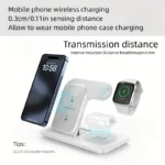 Apple MHXF3AM/A cargador de dispositivo móvil Auriculares, Smartphone, Reloj inteligente Blanco USB Cargador inalámbrico Interior