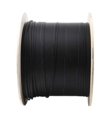 Carrete De 2 Km De Fibra Optica Drop Linkedpro, Interior/Exterior G.657A2 Monomodo De 2 Hilos (Bifibra), Dielectrica, Forro Negro, Lpdropa22C/2Km