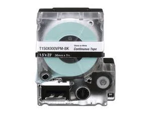Casete De Etiquetas De Vinilo Panduit T150X000Vpm-Bk Cinta Continua/Color Negro Sobre Blanco/Interior/Exterior/36Mmx7.6M De Largo