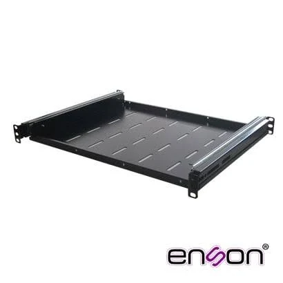 Charola Corrediza Enson Ens-Rtm1U Fijacion A 4 Puntos Ventilada/Compatible Con Gabinetes Enson/30Kg/Color Gris