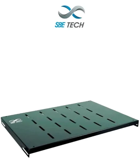 Charola Fija P/Gabinete 19″ Sbe Tech 1Ur/Color Negro/Sbe-Cf1915V