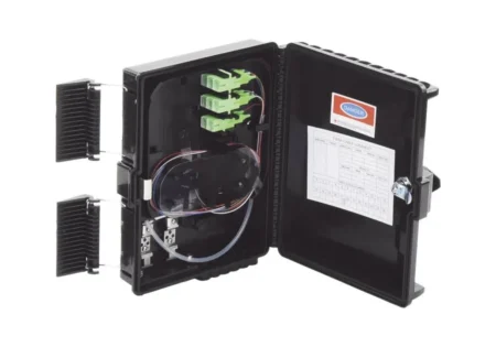 Cierre De Empalme Para 24 Fusiones De Fibra Optica, Linkedpro Interior/Exterior, Con 8 Acopladores Sc/Apc Y Splitter 1X8, IP65, Lp-Fat08