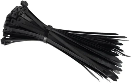 100 Piezas Cincho De Nylon 3.6Mm X 12Cm Movax Cm-12036Ng, Color Negro