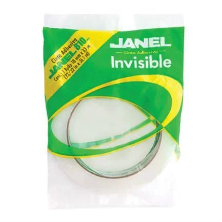 Cinta Adhesiva Invisible Janel 8101833100Bl 18Mmx33M/1 Pieza