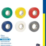 CINTA PARA AISLAR COLOR VERDE DE 19 MM X 9 METROS SURTEK SYS138005 FABRICADA EN PVC/ADHESIVO ACRILICO