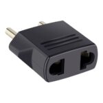 Adaptador De Enchufe Steren 905-103 Americano A Europeo, 250V, Negro