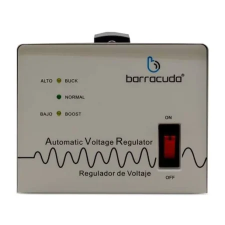Compensador De Voltaje Barracuda Cr-3500 3000Va/1800W, 2 Contactos, Blanco