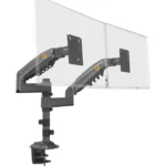 Soporte De Escritorio Articulado Para 2 Monitores 17 A 27" Epcom H180Gnb Soporta Hasta 9Kg Por Monitor/Acero/Rotacion 360°