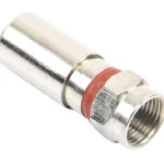 Conector F Macho De Compresion Epcom Tt-Con-510-Rg6 Metalico Para Cable Rg-6/Cuerpo De Bronce Niquelado