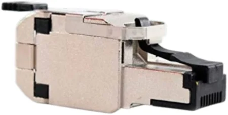 Conector Modular Plug RJ45 Cat6A Belden Rvafpsme-S1 Revconnect Blindado, 23-24 Awg, Color Metal