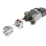 Conector Modular Plug RJ45 Cat6A Belden Rvafpsme-S1 Revconnect Blindado, 23-24 Awg, Color Metal