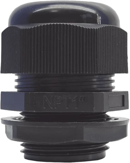 Conector De Plastico Txpro Txg-Pg-100Nbk Tipo Glandula Para Rosca Npt 1″/Color Negro