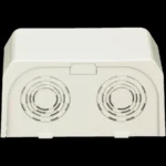 Conexion De Tuberia A Canaleta T45, Syscom T45Eeiw, Salidas De 1/2", 3/4", 1" Y 1 1/4", Material Abs, Color Blanco Mate