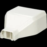 Conexion De Tuberia A Canaleta T45, Syscom T45Eeiw, Salidas De 1/2", 3/4", 1" Y 1 1/4", Material Abs, Color Blanco Mate