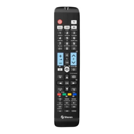 Control Remoto Universal Steren Rm-260, De Pilas Aaa, Para Smart Tv