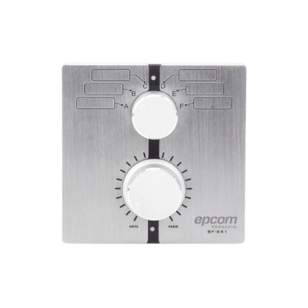 Control De Volumen Remoto Con Selector De Canales Â” Epcom Sf-651 Compatible Con Amplificador Sf2240Uc – Sf4240Uc