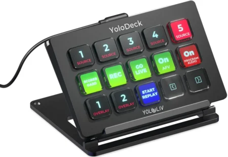 Panel De Control Yololiv Yolodeck Para Streaming/15 Botones LCD