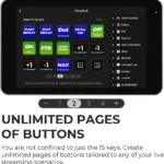 Panel De Control Yololiv Yolodeck Para Streaming/15 Botones LCD