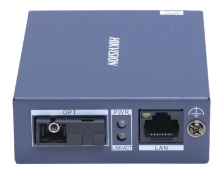 Convertidor Fibra Optica Monomodo (Tx) Hikvision/1 Puerto Sfp (Sc) 100 Mbps/1 Puerto RJ45 10/100 Mbps/20 Km/Plug And Play/Ds-3D01T-A(B)