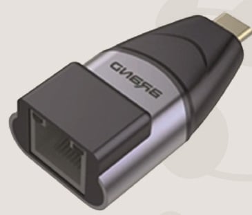 Convertidor Tipo USB C A RJ45 Gigatech Tc-RJ45, Aluminio