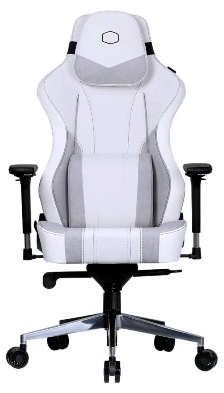Silla Gamer Cooler Master Caliber X2C/Color Blanco/150Kg/Tejido Ecologico/Reposa Brazos/Cojin Lumbar/Cmi-Gcx2C-Gw