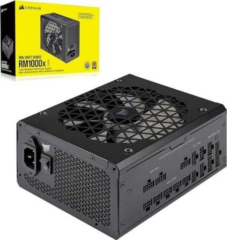 Fuente De Poder 1000W Corsair Rm1000X Shift/80 Plus Gold/Modular/ATX/140Mm/Color Blanco,Cp-9020275-Na