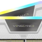 Memoria DDR5 64Gb 6000Mhz Corsair Vengeance Rgb Cmh64Gx5M2B6000C30W (2X32Gb), Cl30, Xmp, Blanco
