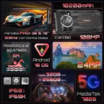 SMARTPHONE CUBOT  KINGKONG X/NO 6.6"/256GB/16GB RAM/DUAL SIM/COLOR NEGRO