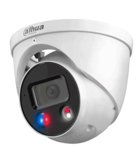 Camara Domo IP Dahua Dh-Ipc-Hdw3849H-As-Pv-S5 8Mpx/Lente De 2.8 Mm/Iluminador Dual Inteligente/30 M De Ir Y Luz Visible/Audio 2 Vias/Disuasion Activa