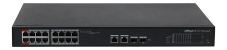 Switch Administrable PoE Dahua Dh-S4101-16Et2Gf-240-C 8 Puertos 10/100Mbps, + 2 Puertos Sfp Uplink, 7.2Gbit/S, 16000 Entradas