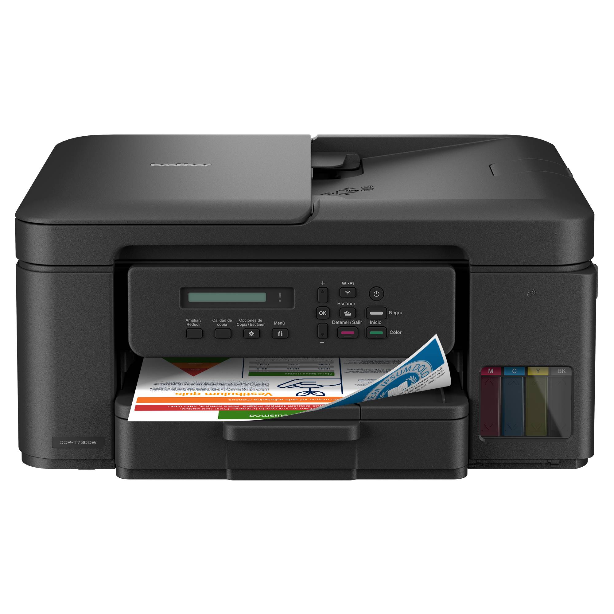Multifuncional Brother Dcpt730dw Duplex/27ppm Negro/23ppm Color/usb 2.0/wifi/cama Plana/color Tamaño Carta