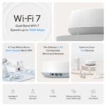 Router Inalambrico Be3600 Tp-Link Deco Be25(1-Pack) 2.4-5Ghz/Doble Banda/2 Puertos De 2.5Gbps/Color Blanco
