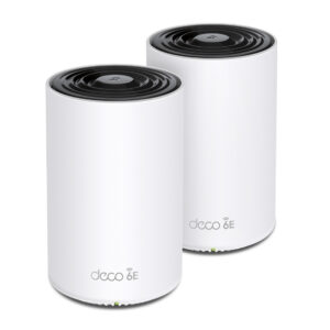 ROUTER INALAMBRICO TP-LINK DECO XE75(2-PACK) 2.4/5/6GHZ, TRI-BANDA, CON SISTEMA DE RED WI-FI EN MALLA DECO, 2402MBIT/S, 3X RJ-45, 4 ANTENAS INTERNAS