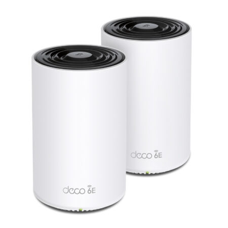 Router Inalambrico Tp-Link Deco Xe75(2-Pack) 2.4/5/6Ghz, Tri-Banda, Con Sistema De Red Wi-Fi En Malla Deco, 2402Mbit/S, 3X Rj-45, 4 Antenas Internas