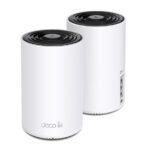 Router Inalambrico Tp-Link Deco Xe75(2-Pack) 2.4/5/6Ghz, Tri-Banda, Con Sistema De Red Wi-Fi En Malla Deco, 2402Mbit/S, 3X Rj-45, 4 Antenas Internas