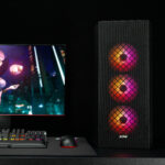 Gabinete Xpg Defender-Bkcww/Media Torre/Argb Midi-Tower/Sin Fuente/3 Ventiladores Instalados/Micro-ATX/Negro