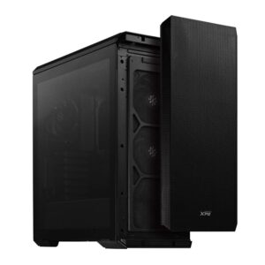 GABINETE XPG DEFENDER-BKCWW/MEDIA TORRE/ARGB MIDI-TOWER/SIN FUENTE/3 VENTILADORES INSTALADOS/MICRO-ATX/NEGRO