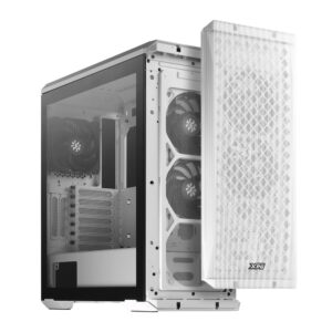 GABINETE XPG DEFENDER-WHCWW, MID-TOWER, C/VENTANA, SIN FUENTE, USB 3.0, 3 FAN, COLOR BLANCO, ATX/CEB/E-ATX/EEB