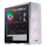 Gabinete Xpg Defender-Whcww, Mid-Tower, C/Ventana, Sin Fuente, USB 3.0, 3 Fan, Color Blanco, ATX/Ceb/E-ATX/Eeb