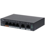 Switch Administrable Dahua Dh-Cs4006-4Et-60 4 Puertos 10/100 + 2 Puertos Uplink, 60W, 4.8 Gbit/S, 8000 Entradas