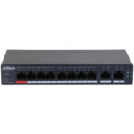 Switch Administrable Dahua Dh-Cs4010-8Et-110 8 Puertos PoE 10/100/1000 + 2 Puertos Uplink, 110W, 5.6 Gbit/S, 8000 Entradas