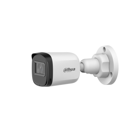 CAMARA BULLET DAHUA DH-HAC-B1A51N-U-0280B 5MPX/LENTE 2.8MM/IR 30M/EXTERIOR/IP67/FULL HD/106° DE APERTURA