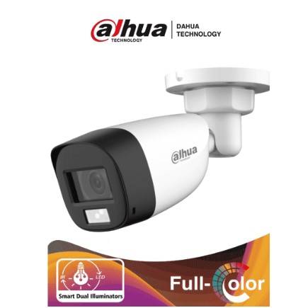 Dahua Hac-Hfw1500Cl-Il-A – Camara Bullet De 5 Mp/ Dual Inteligente + Fullcolor/2.8Mm/ 106°/ 20 Metros De Ir Y Luz Visible/ Micrófono Integrado/ IP67 –