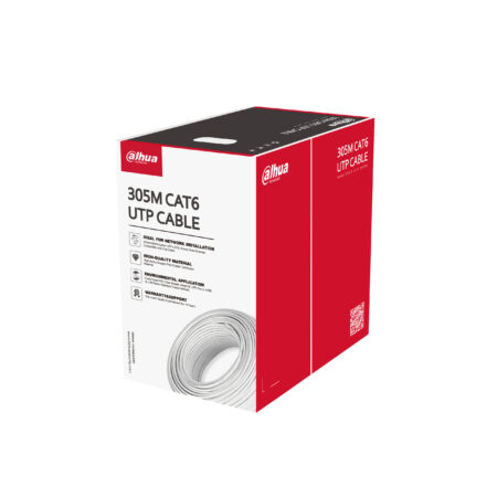 Bobina De Cable Utp Cat6 Dahua Dh-Pfm920I-6Un-C 100% Cobre/Color Azul/Uso Interior/Certificado Cpr Eca/305Mts