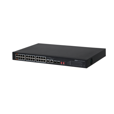 Switch Dahua 24 Puertos PoE Capa 2 Dh-Pfs3226-24Et-240 Nb –