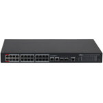 Switch Administrable Dahua Dh-S4228-24Gt-360, 26 Puertos PoE 10/100/1000Mbps + 2 Puertos Sfp, 6 Gbit/S, 8000 Entradas