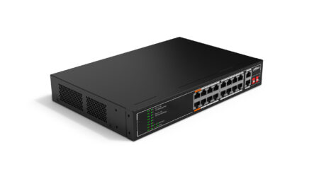 Switch Dahua Dh-Sf1018Lp 18 Puertos/No Administrable/135W/Compatible Con Standares Ieee802.3Af/Ieee802.3At/PoE Hasta 250 M