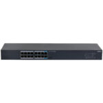 SWITCH DAHUA DH-SG1016/16PUERTOS/NO ADMINISTRABLE/GIGABIT ETHERNET-10/100/1000/32 GBIT/S/COLOR NEGRO