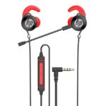 Audifonos Rojo HP Dhe-7004 Stereo Retroceder Cancion - Asistente Virtual) / Entrada Auxiliar 3.5Mm / Funcion Manos Libres Para Hablar Por Celular