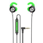 Audifonos Verde HP Dhe-7004 Stereo Deep Bass Con Microfono (Play/Pausa - Avanzar/Retroceder Cancion, Asistente Virtual) Entrada Auxiliar 3.Cable De 1M